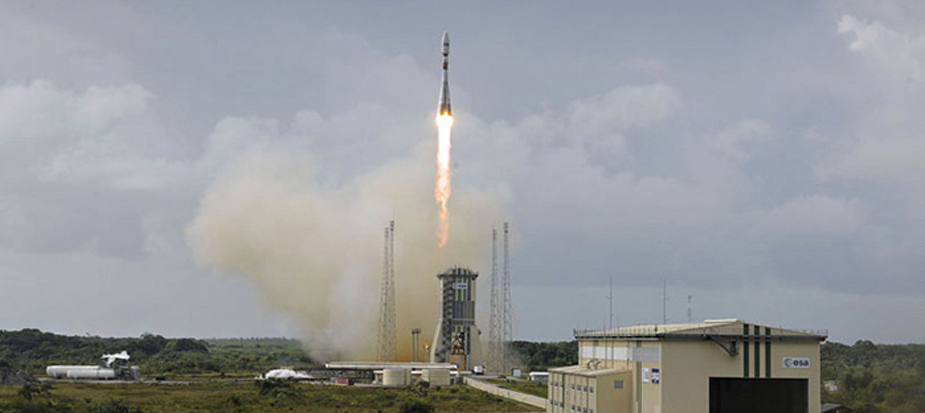 Soyuz Rocket Launches 4 Communications Satellites Into Space